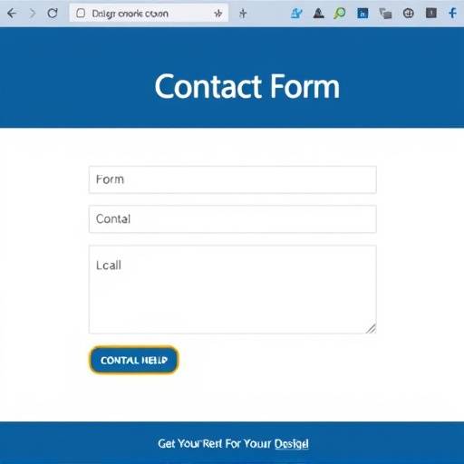 A contact form on a website, symbolizing communication for accessibility issues.