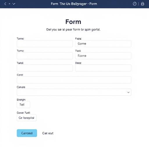 Example of clearly labeled form fields on a website.
